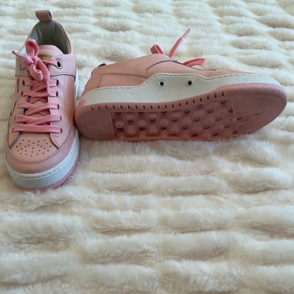 GOLDEN GOOSE Women's Perforated Leather Sneakers - Pink - Picture 4 of 15
